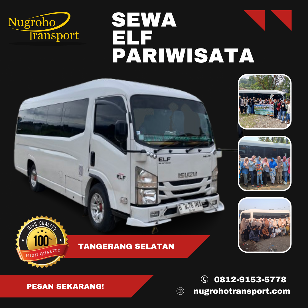 Jasa Sewa ELF Pariwisata Tangerang Selatan